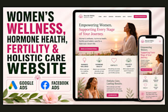 design womens wellness, hormone health, fertility and holistic care website