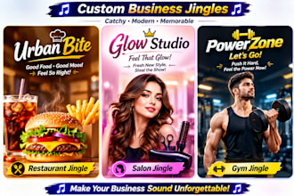 create a catchy custom jingle for your business or brand