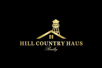 design minimalist texas hill country real estate logo