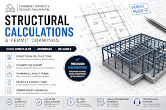 provide permit ready structural calculations and drawings