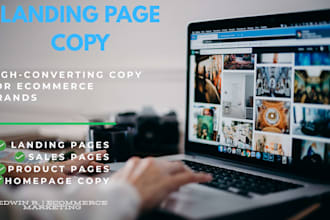 write high converting landing page copy for ecommerce