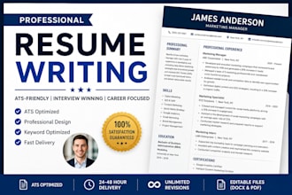 professionally write or rewrite your resume and CV