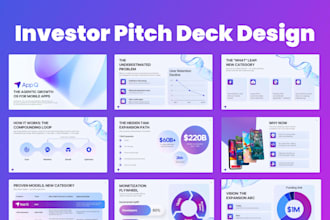 design an investor pitch deck for your startup