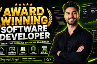 be your software developer for saas, front end, crm, erp and web app development