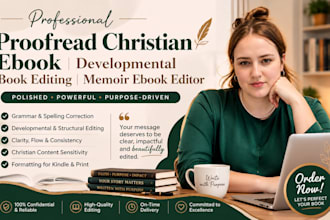 proofread christian ebook, developmental book editing, memoir ebook editor
