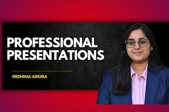 design a professional corporate presentation