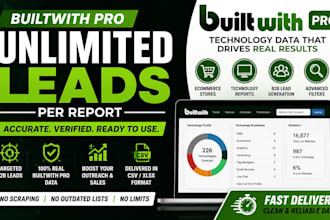do lead generation, ecommerce and business leads from builtwith pro