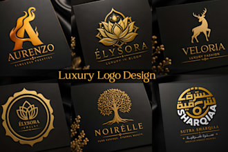 do modern luxury logo design and brand identity