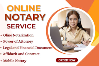 provide fast remote online notary, poa, usps form 1583,notarize legal document