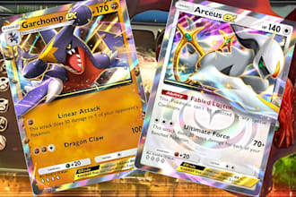 custom your own pokemon style card, fakemon art and pokemon mascot logo