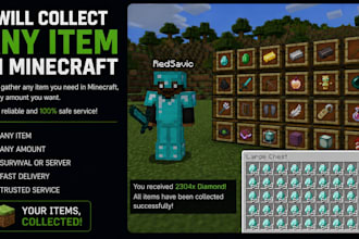 gather minecraft resources for you in minecraft