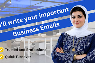 professionally write your personalized business letter or email