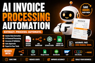build ai invoice processing automation, ocr and n8n workflow
