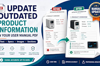 update outdated product information in your user manual PDF
