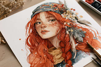 paint watercolor flowers and botanical illustrations