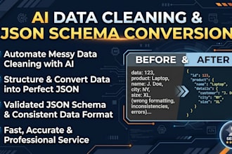 convert legacy data and clean API json payloads for ai