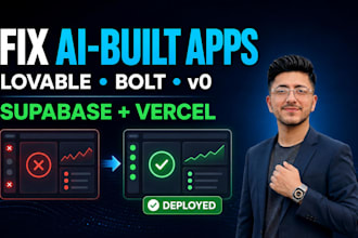 fix and deploy your lovable bolt v0 or supabase app