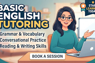 be your professional english tutor