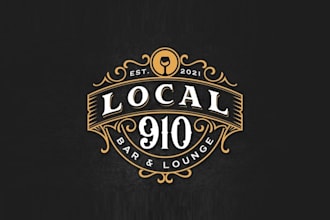 design high quality modern bar lounge logo