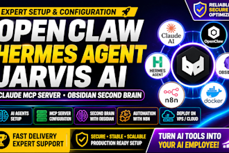 setup jarvis ai openclaw hermes agent obsidian second brain claude mcp server