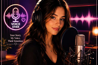 record an emotional female voice over that connects with every listener