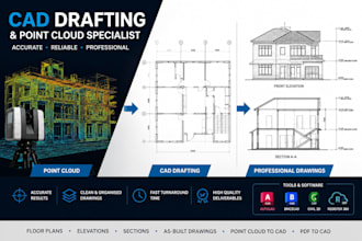 process laser scan data and create scantocad deliverables