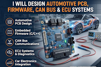 design automotive pcb embedded firmware car electronics, can bus and ecu systems