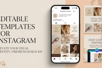 design luxury templates fashion and beauty instagram brands