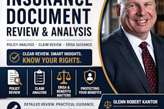 review and analyze insurance policies, claim documents, and benefit disputes