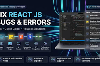 fix react js, javascript, HTML and CSS bugs