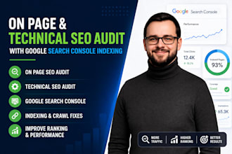 do on page and technical SEO audit with google search console indexing