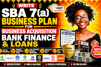 write sba 7a business plan for business acquisition bank finance loans
