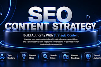 create a data driven SEO content strategy and topical map