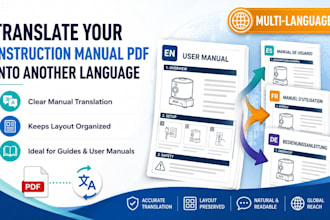 translate your instruction manual PDF into another language
