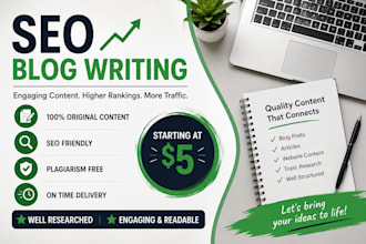 write SEO blog posts and articles that engage readers
