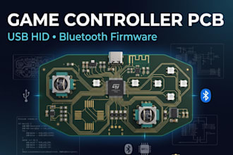 design ps5 ps4 xbox nintendo controller pcb usb hid bluetooth firmware