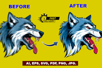 vectorize logo, vector tracing, redraw, and convert image to vector