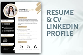professionally write and edit resume, CV and cover letter