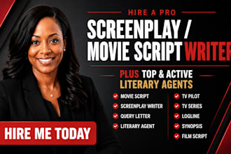 write movie script screenplay scriptwriting feature film script writing tvserie