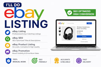 do ebay listing, ebay lister, ebay SEO, ebay product listing, product listing