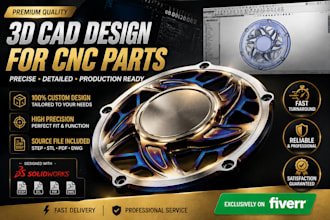 design custom cnc parts from your sketch or reference image