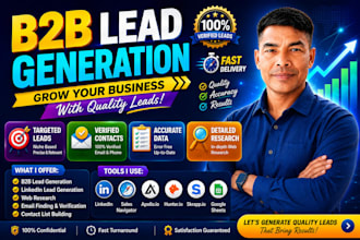 do b2b lead generation and verified linkedin email list