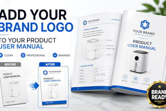 add your brand logo to your product user manual