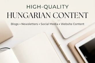 create high quality hungarian content