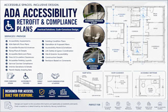 create ada compliance floor plans and construction details