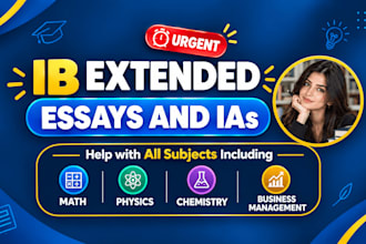 assist with ib extended essays, ias, editing and feedback