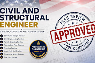 be your civil and structural engineer for arizona, colorado, and florida design