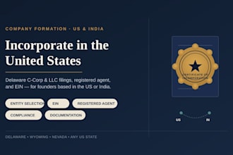 handle US company incorporation and compliance filing