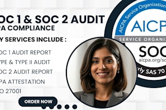 perform soc 1 soc 2 type 2 audit preparation report iso 27001 cpa attestation
