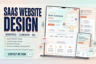 create a high converting saas wordpress website